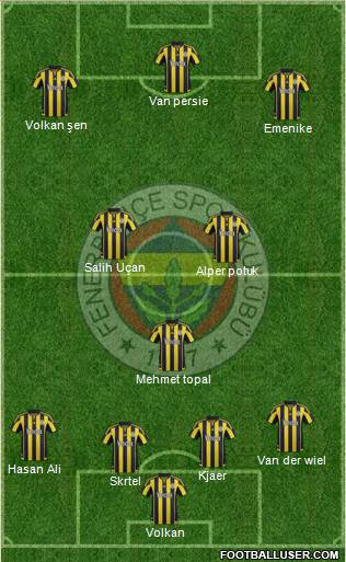 Fenerbahçe SK Formation 2016