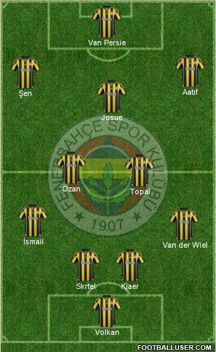 Fenerbahçe SK Formation 2016