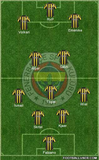 Fenerbahçe SK Formation 2016