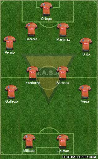 Institución Atlética Sud América Formation 2016