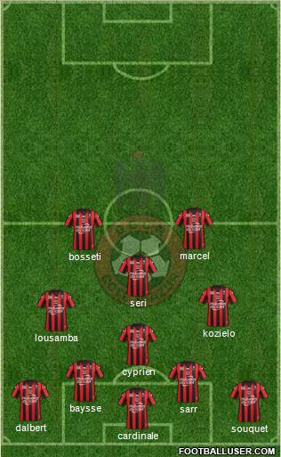 OGC Nice Côte d'Azur Formation 2016