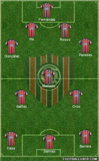 Chacarita Juniors Formation 2016