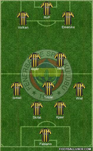 Fenerbahçe SK Formation 2016