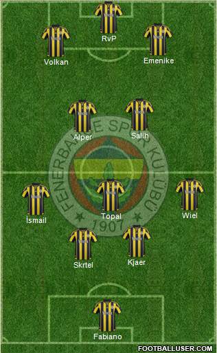 Fenerbahçe SK Formation 2016