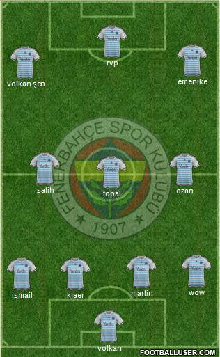 Fenerbahçe SK Formation 2016