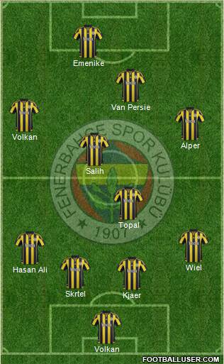 Fenerbahçe SK Formation 2016