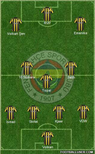 Fenerbahçe SK Formation 2016