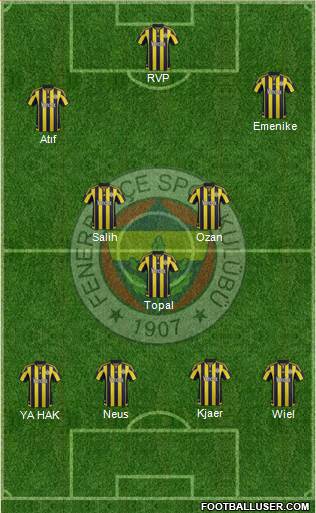 Fenerbahçe SK Formation 2016
