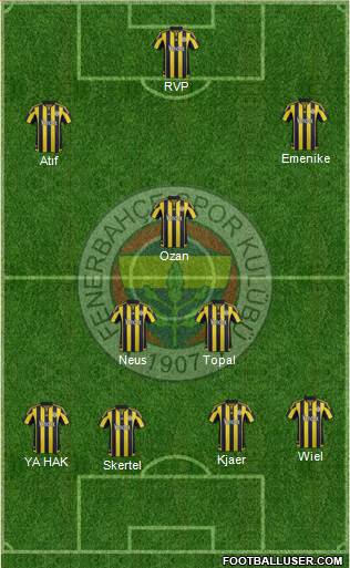 Fenerbahçe SK Formation 2016
