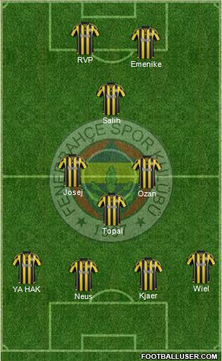 Fenerbahçe SK Formation 2016