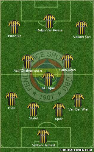Fenerbahçe SK Formation 2016