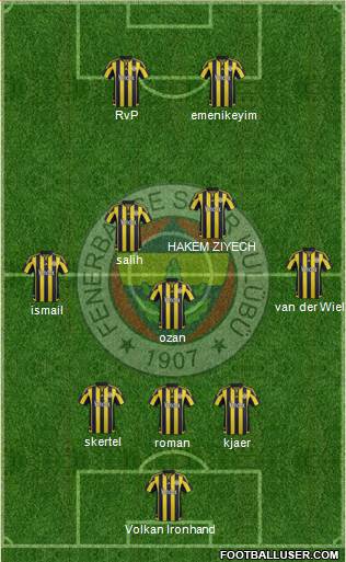 Fenerbahçe SK Formation 2016