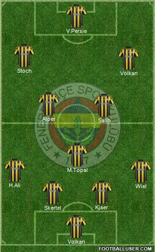 Fenerbahçe SK Formation 2016