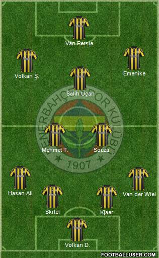 Fenerbahçe SK Formation 2016