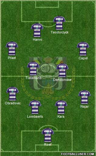 RSC Anderlecht Formation 2016