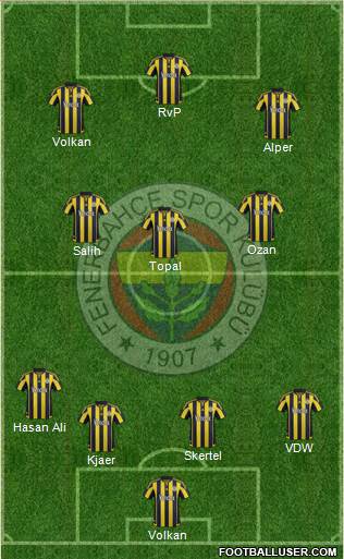 Fenerbahçe SK Formation 2016