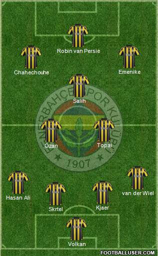 Fenerbahçe SK Formation 2016