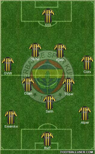 Fenerbahçe SK Formation 2016