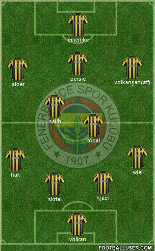 Fenerbahçe SK Formation 2016