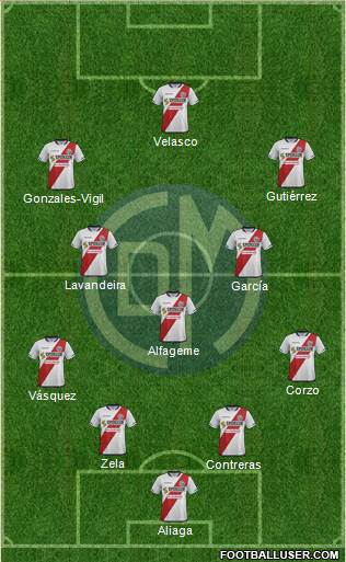 CC Deportivo Municipal Formation 2016