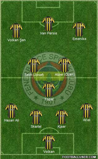Fenerbahçe SK Formation 2016