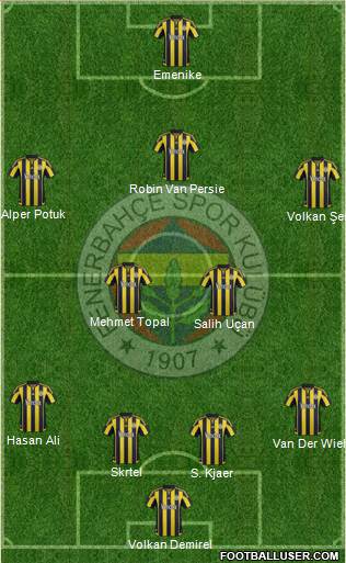 Fenerbahçe SK Formation 2016