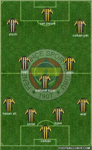 Fenerbahçe SK Formation 2016