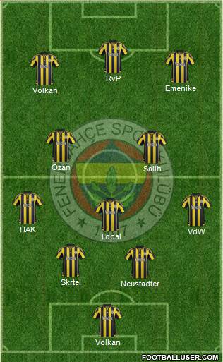 Fenerbahçe SK Formation 2016