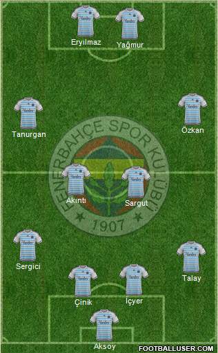 Fenerbahçe SK Formation 2016