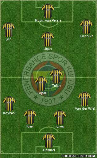Fenerbahçe SK Formation 2016