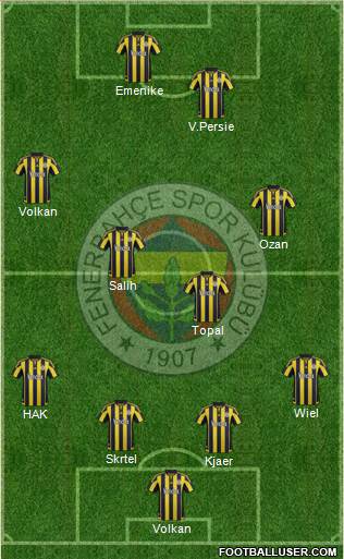 Fenerbahçe SK Formation 2016