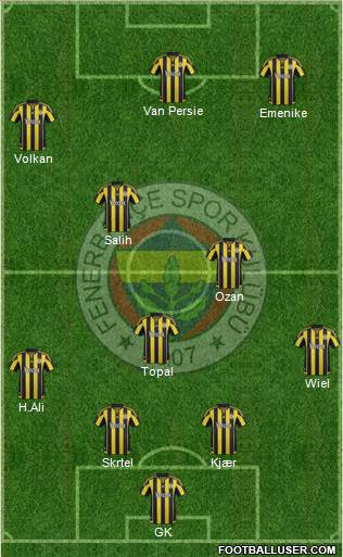 Fenerbahçe SK Formation 2016