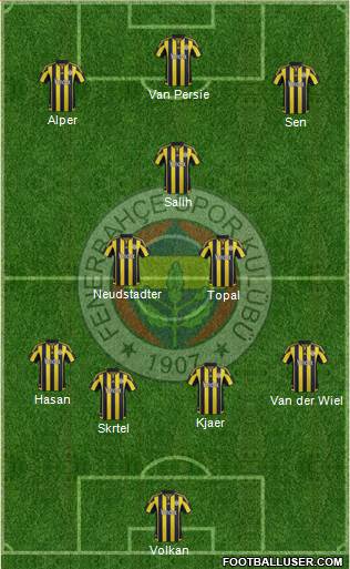 Fenerbahçe SK Formation 2016