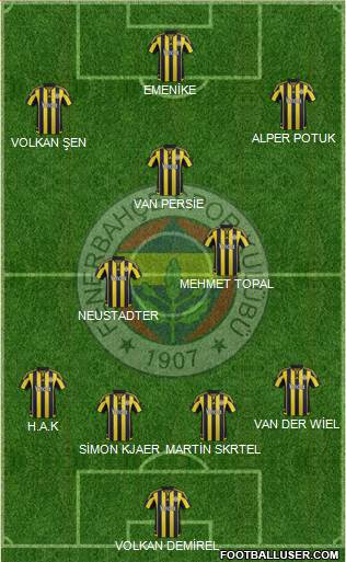 Fenerbahçe SK Formation 2016