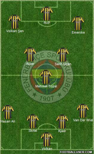 Fenerbahçe SK Formation 2016