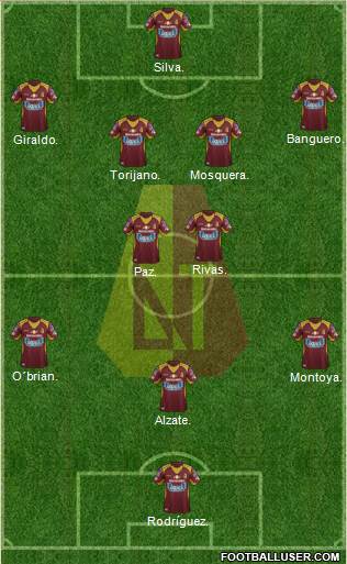 CC Deportes Tolima Formation 2016