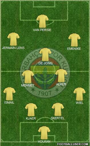 Fenerbahçe SK Formation 2016