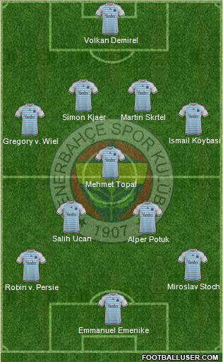 Fenerbahçe SK Formation 2016