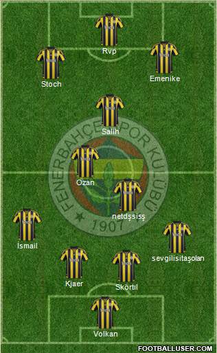 Fenerbahçe SK Formation 2016