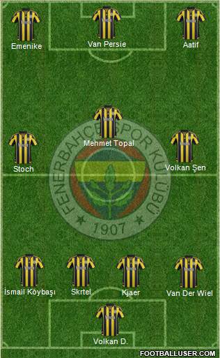 Fenerbahçe SK Formation 2016