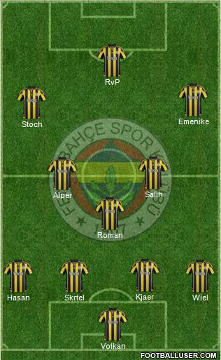 Fenerbahçe SK Formation 2016