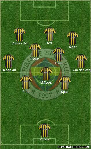 Fenerbahçe SK Formation 2016