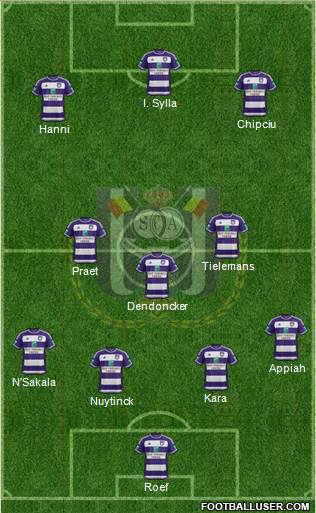RSC Anderlecht Formation 2016