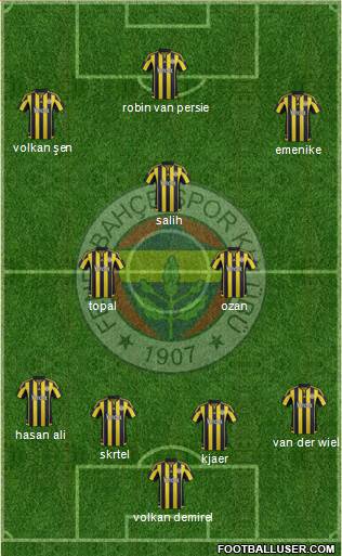 Fenerbahçe SK Formation 2016
