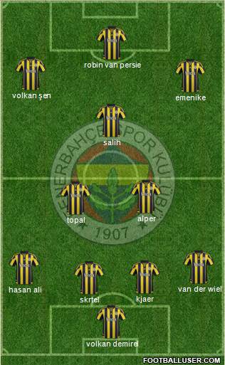 Fenerbahçe SK Formation 2016