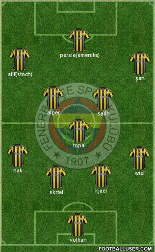 Fenerbahçe SK Formation 2016