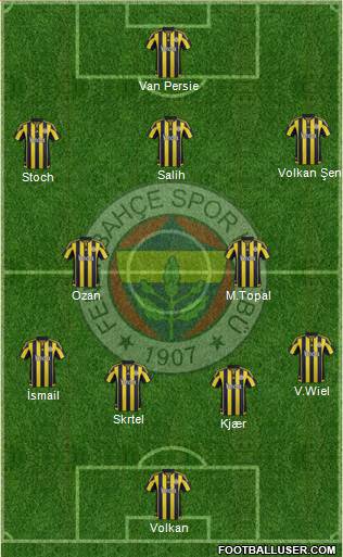 Fenerbahçe SK Formation 2016