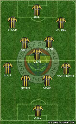 Fenerbahçe SK Formation 2016