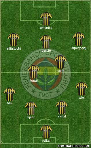 Fenerbahçe SK Formation 2016