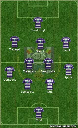 RSC Anderlecht Formation 2016